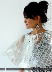 Ewaste Fashion - Mobile Phone Cape & Earrings